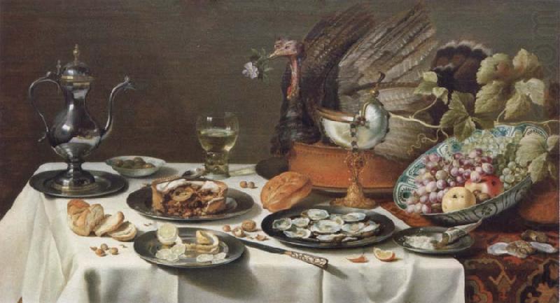 Pieter Claesz Style life with turkey china oil painting image